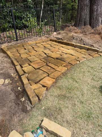 Flagstone Walkway Installation in Birmingham, AL by SOG Services