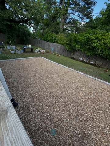 Gravel Patio Before After in Birmingham, AL by SOG Services