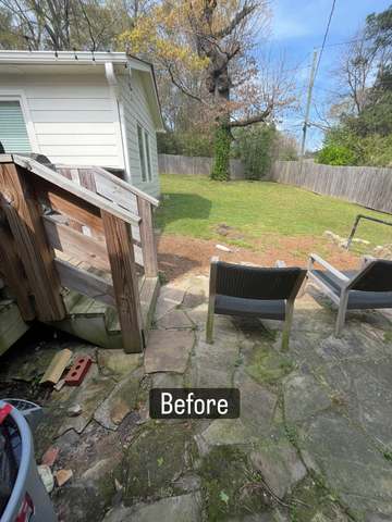 Gravel Patio Before After in Birmingham, AL by SOG Services