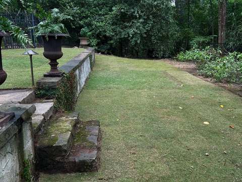 Terraced stone steps and lawn renovation &mdash; SOG Services, Birmingham AL