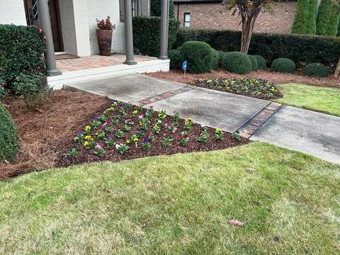 Mulch Installation Entryway in Birmingham, AL by SOG Services